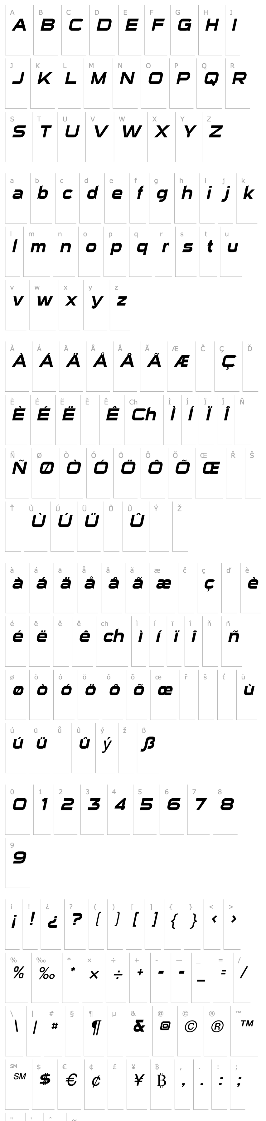 Overview Sui Generis Italic