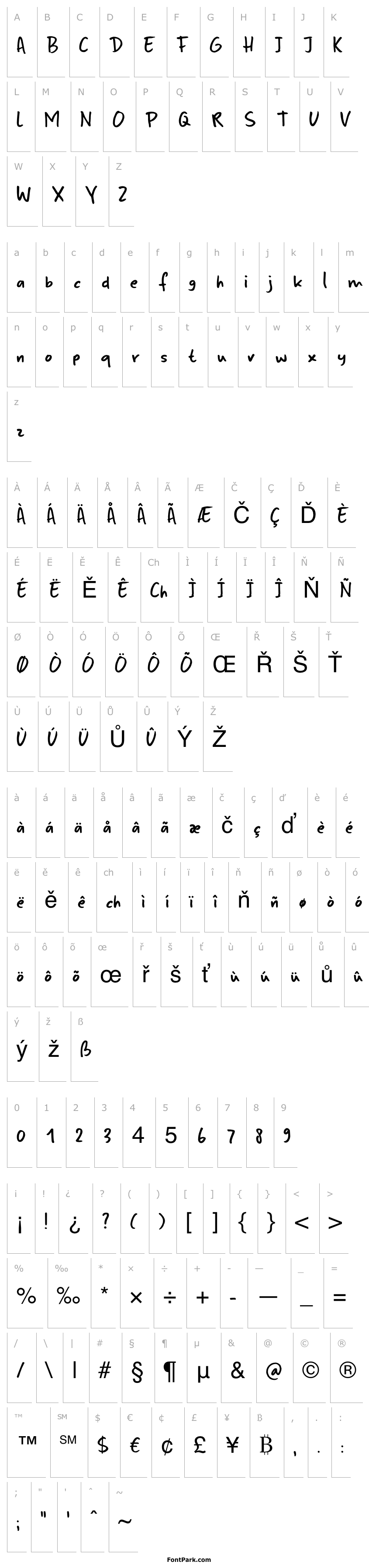 Přehled Sumida Script DEMO Regular