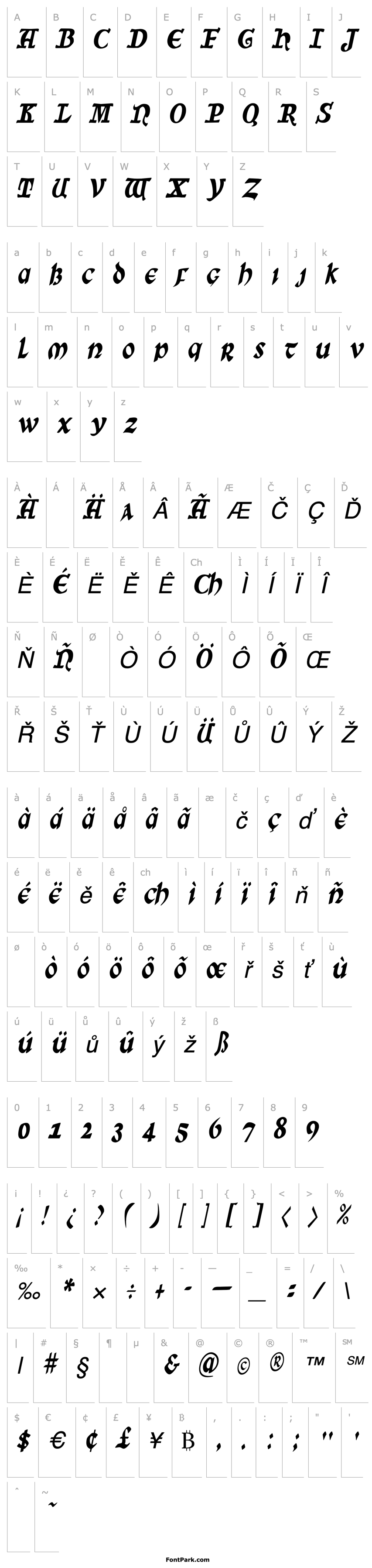 Overview SunSplashCondensed Italic