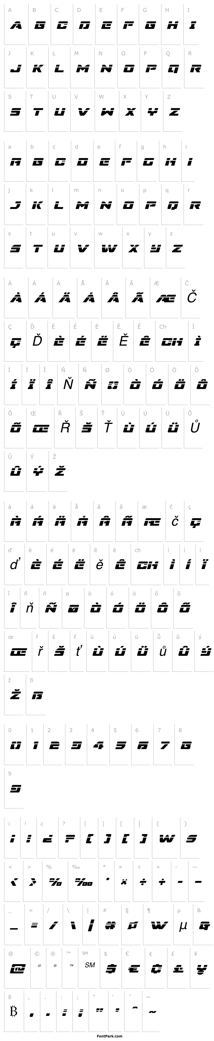 Přehled Super Commando Laser Italic