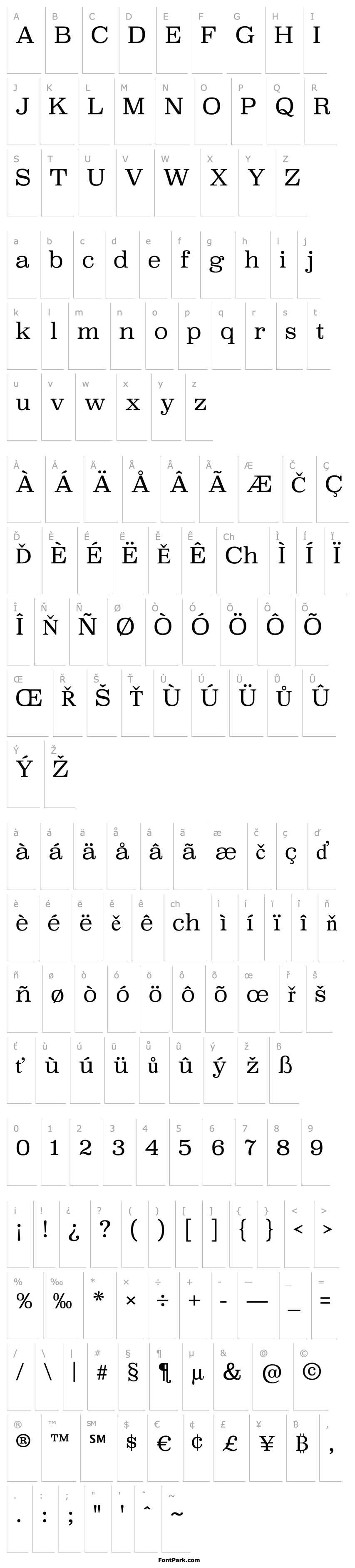 Přehled Superclarendon Lt