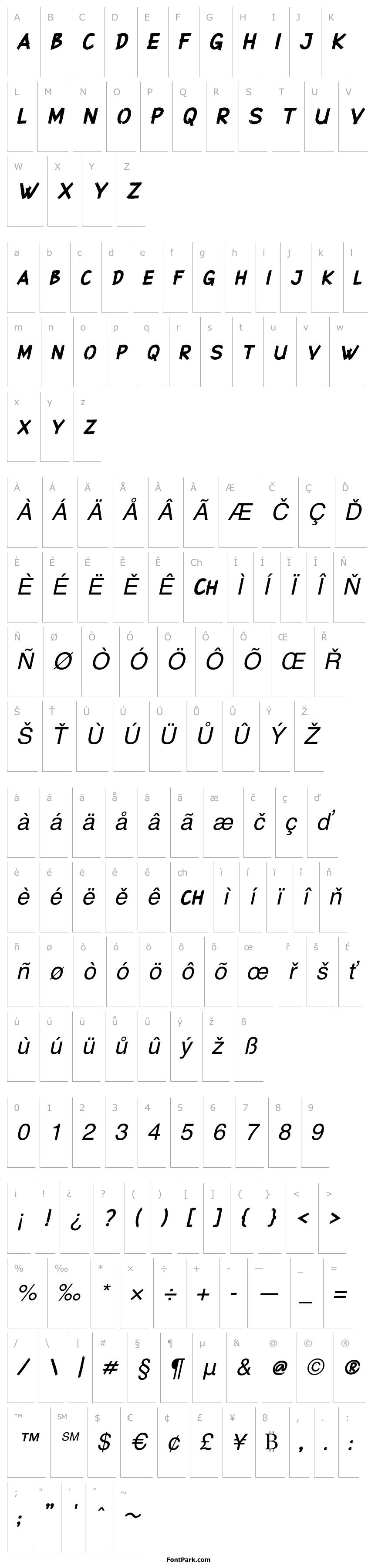 Přehled Superstition - DEMO Italic