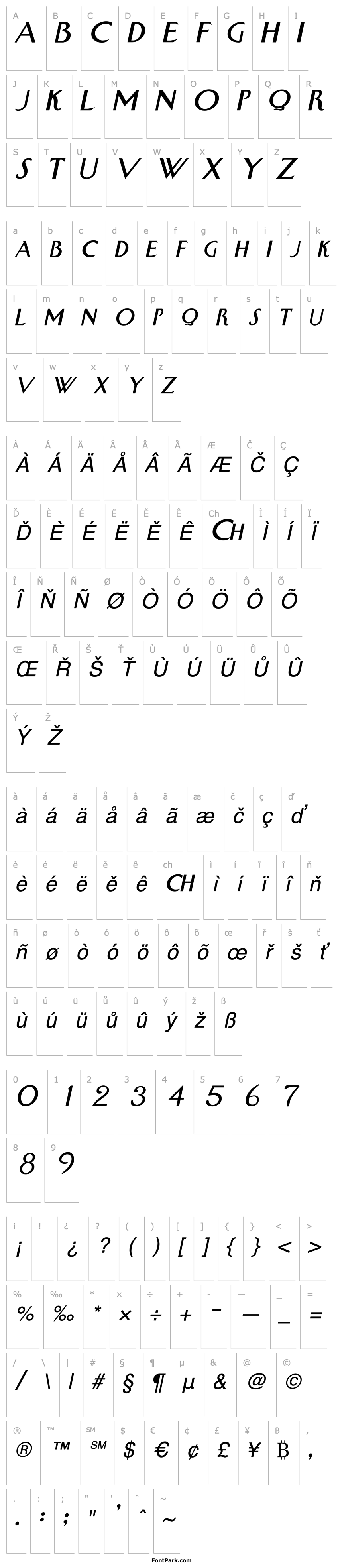 Overview Swan Italic