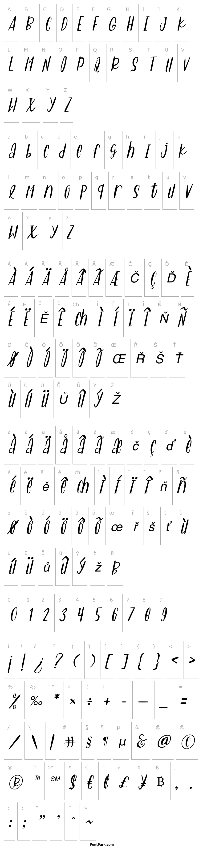 Overview Sweet Panda Italic