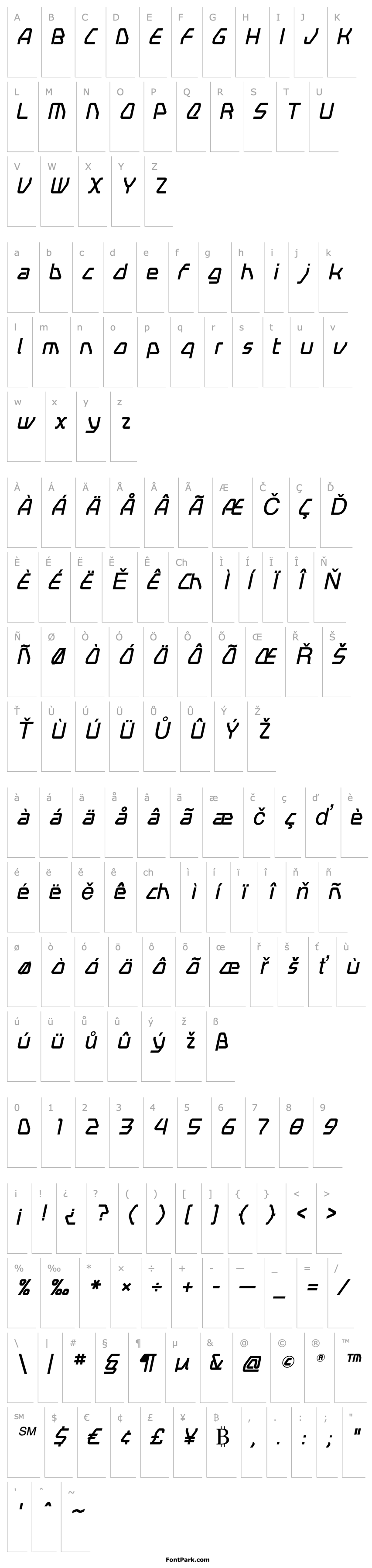 Přehled Swerve  Italic