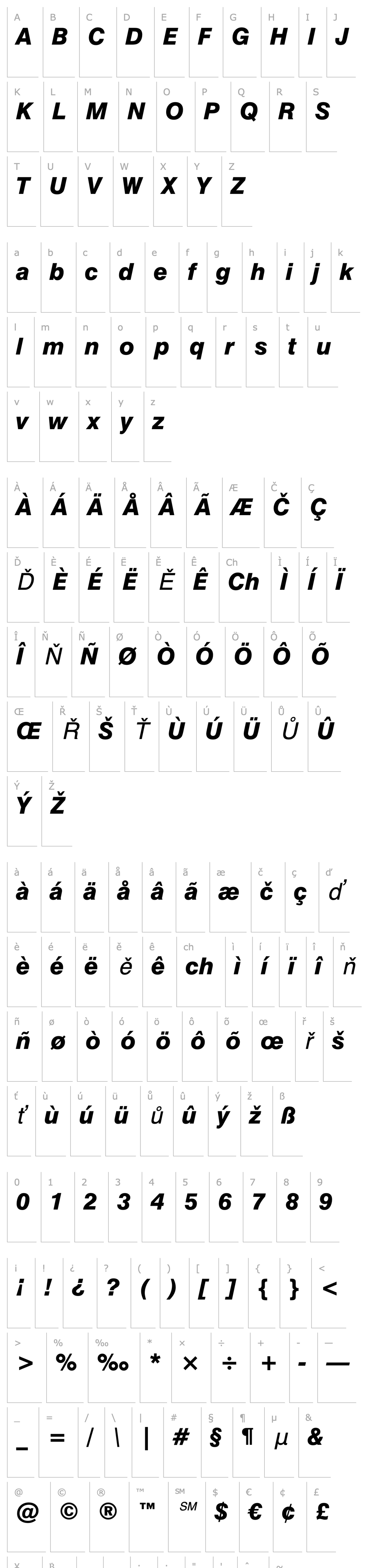 Overview Swis721 Hv BT Heavy Italic