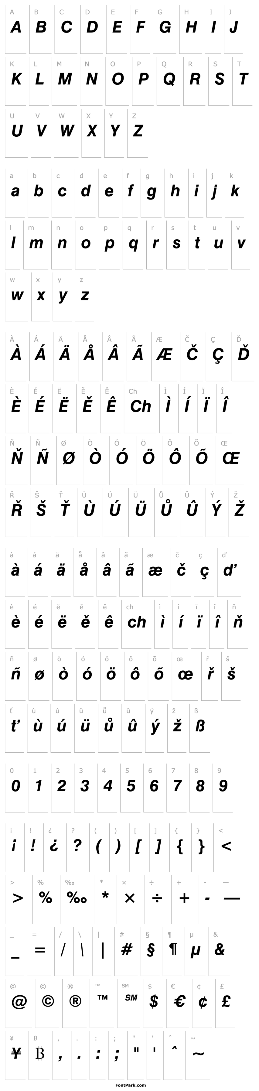 Overview Swiss 721 Bold Italic Win95BT