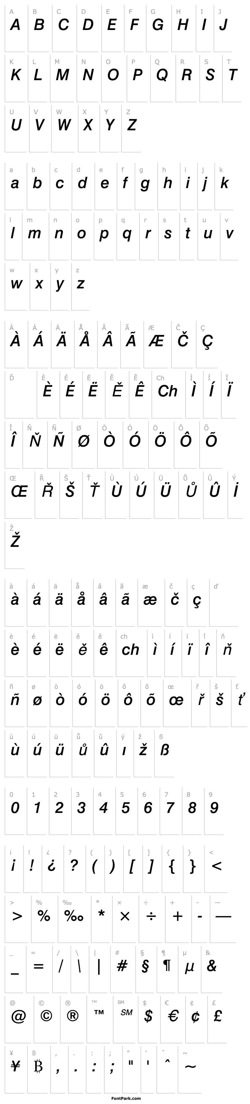 Overview Swiss 721 Medium Italic BT