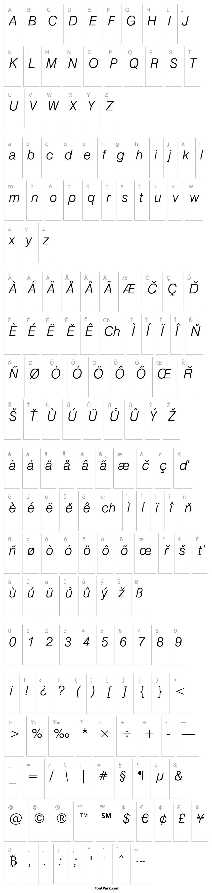 Overview Swiss721BT-LightItalic