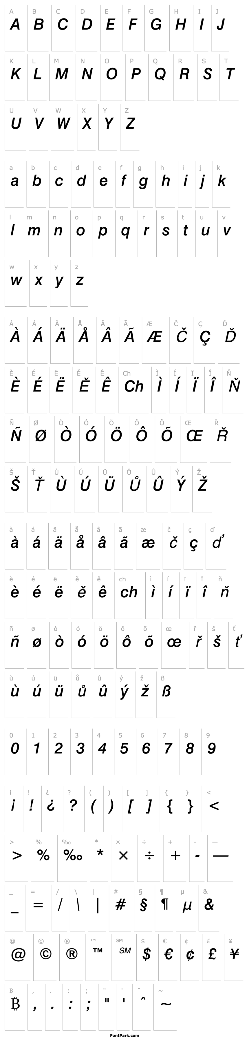 Overview Swiss721BT-MediumItalic