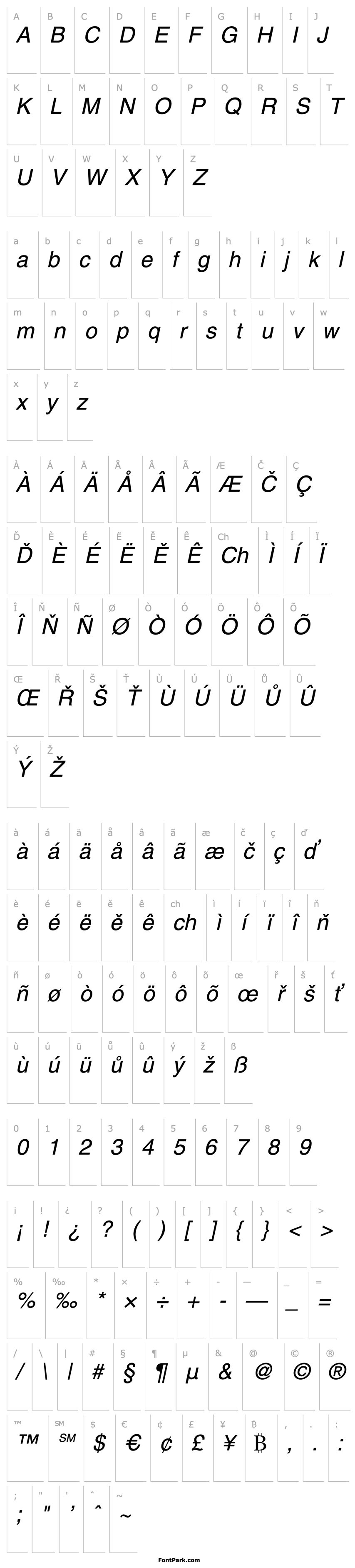 Overview Switzerland Italic