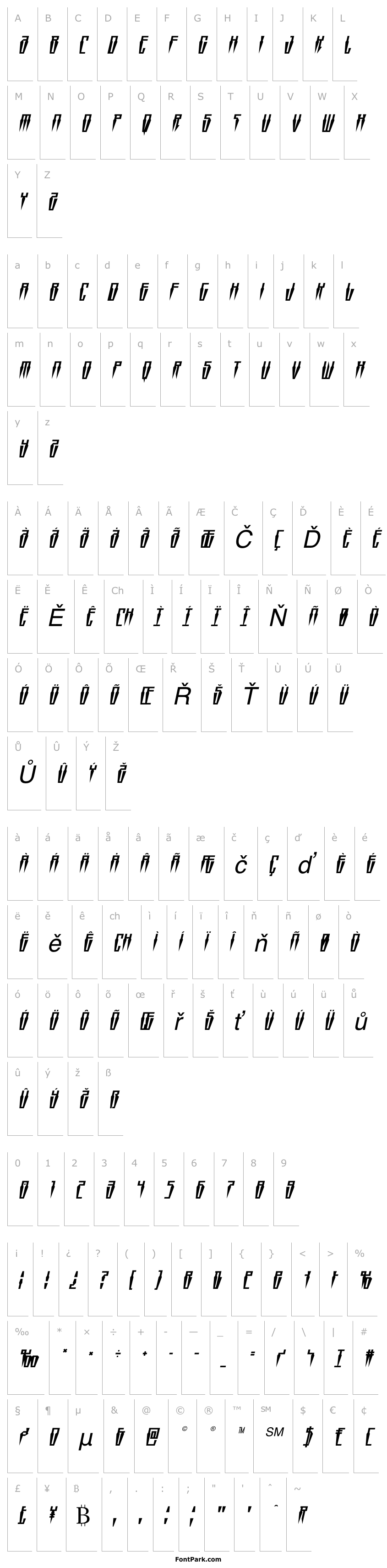 Overview Swordtooth Italic