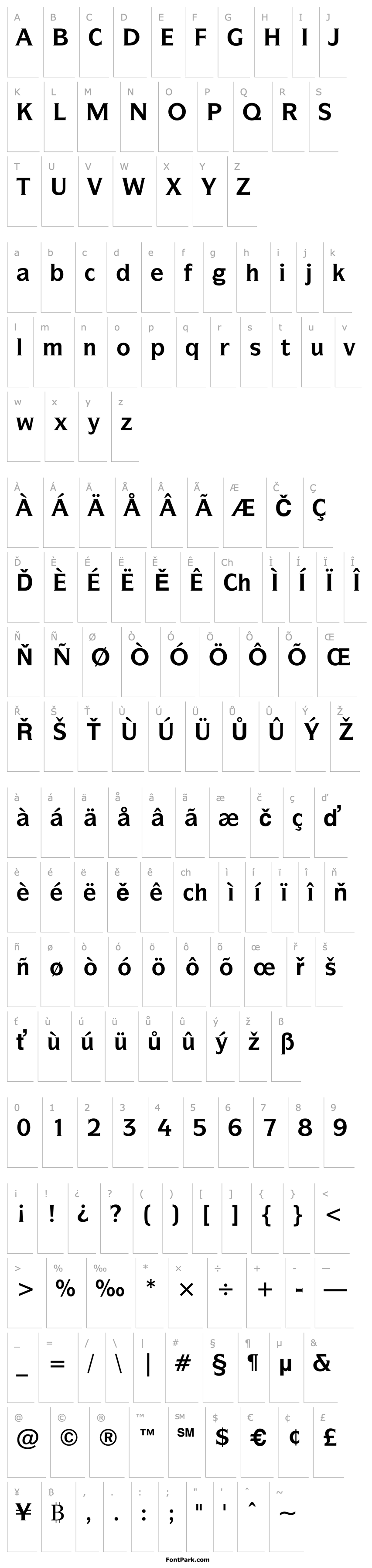 Overview SymbolITCbyBT-Bold