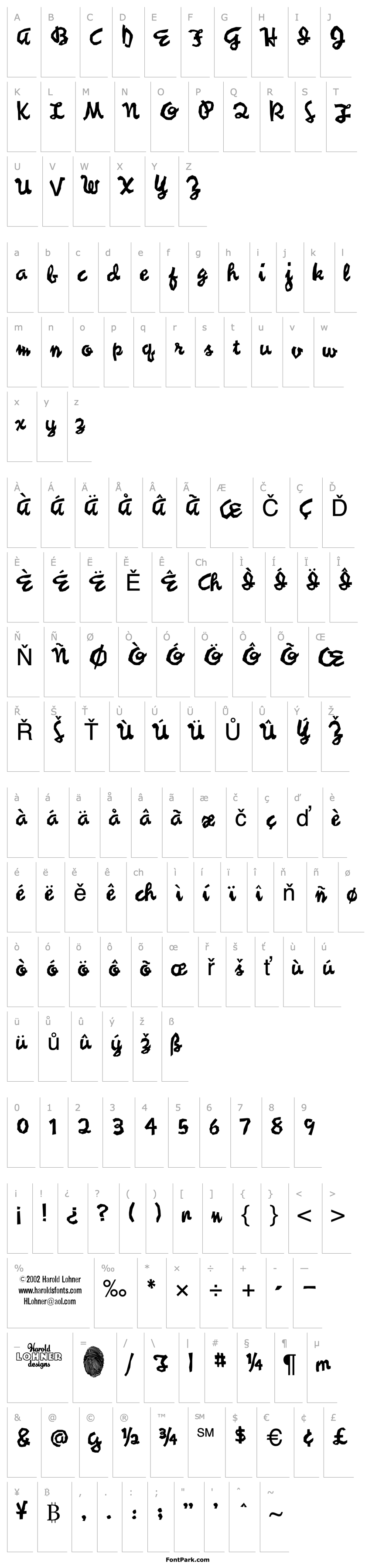 Overview Syncopated Script