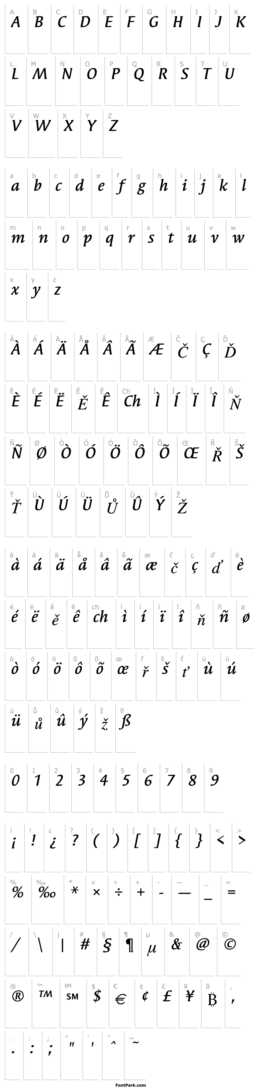 Overview SyndorITC-Medium Italic