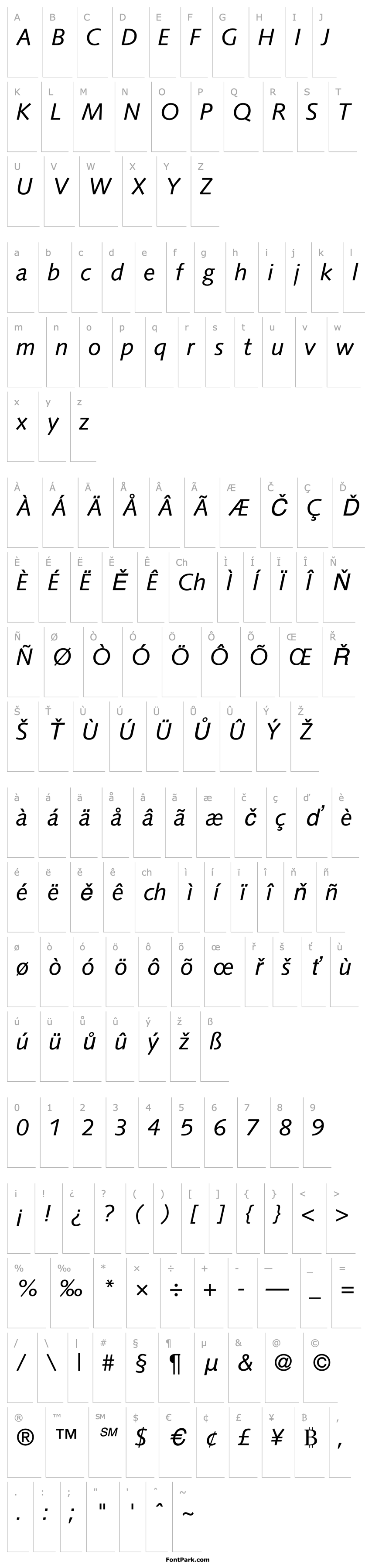 Přehled SyntaxTwo-RegularItalic