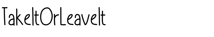 Preview TakeItOrLeaveIt