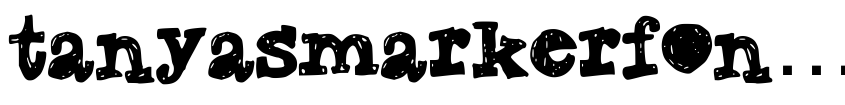 Preview TanyasMarkerFont1