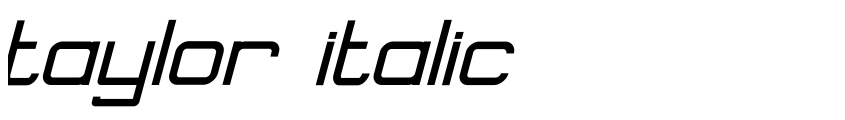 Preview taylor italic