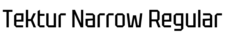 Preview Tektur Narrow Regular