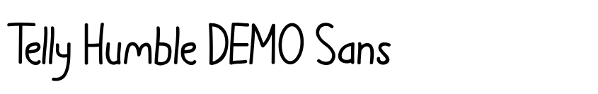 Preview Telly Humble DEMO Sans
