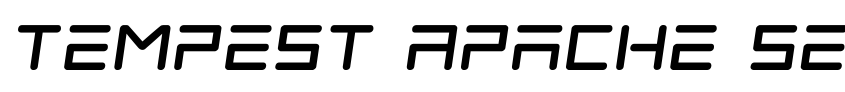 Font Tempest Apache Semi-Italic by Daniel Zadorozny