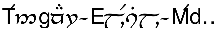 Preview Tengwar-Elesil-Medium