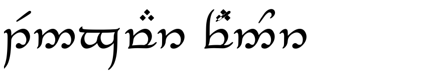 Preview Tengwar Feanor