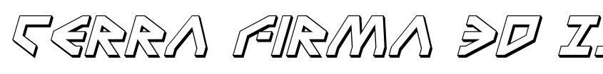 Preview Terra Firma 3D Italic