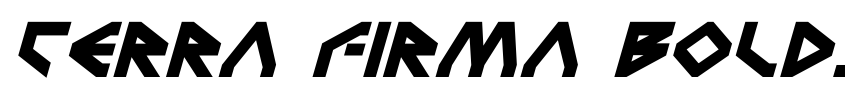 Preview Terra Firma Bold Italic