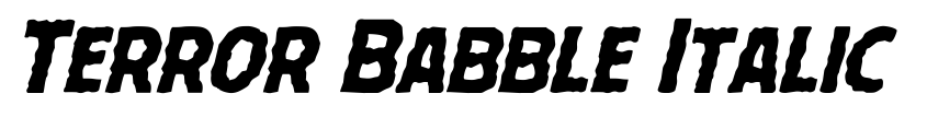 Preview Terror Babble Italic