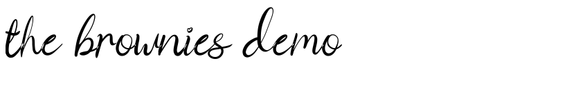 Font the brownies demo by Diosi J.