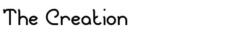 Font The Creation by weknow © (weknow.deviantart.com)