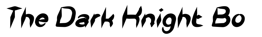 Preview The Dark Knight Bold Italic