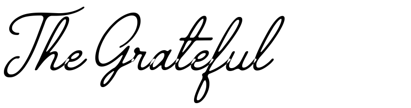 Font The Grateful 4 by Sronstudio