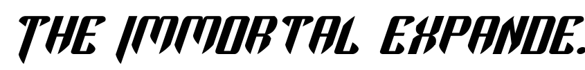 Preview The Immortal Expanded Italic