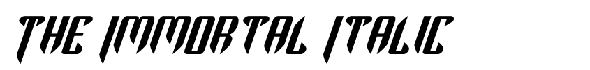 Font The Immortal Italic by Daniel Zadorozny