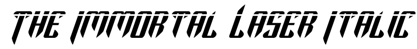 Preview The Immortal Laser Italic