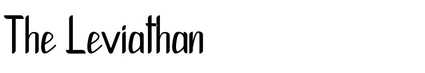 Font The Leviathan by Unknown