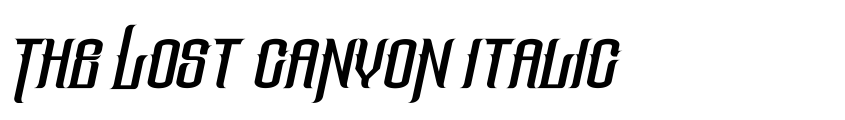 Preview The Lost Canyon Italic