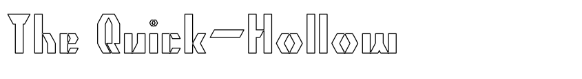 Font The Quick-Hollow by weknow © (weknow.deviantart.com)