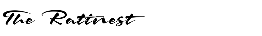 Font The Rattnest by Unknown
