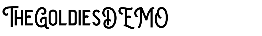 Font TheGoldiesDEMO by Septianto Nugroho