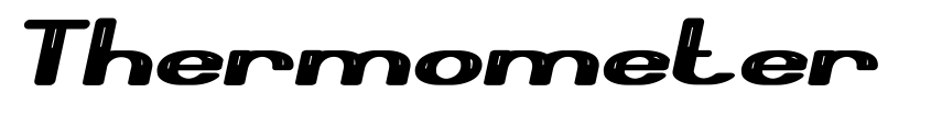 Preview Thermometer Bold Italic
