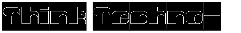 Font Think Techno-Hollow-Inverse by weknow © (weknow.deviantart.com)