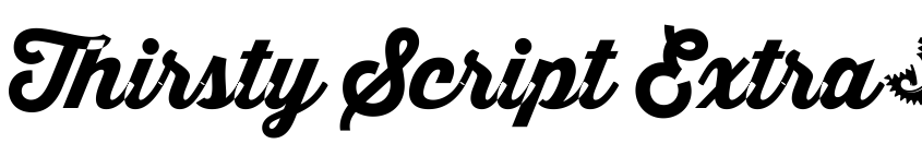 Preview Thirsty Script Extrabold Demo