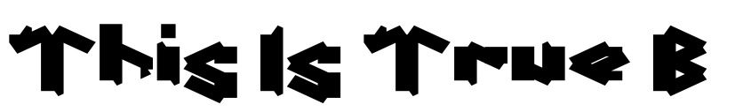 Font This Is True Bold by weknow © (weknow.deviantart.com)