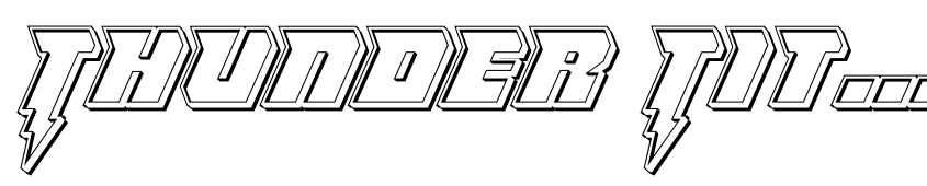 Preview Thunder Titan Engraved