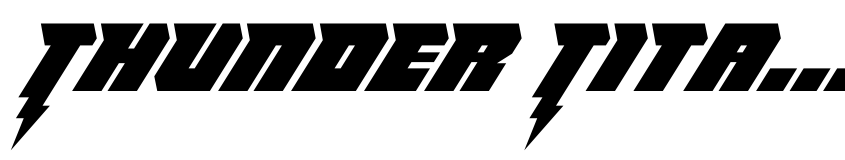 Preview Thunder Titan Italic