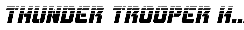 Preview Thunder Trooper Halftone Italic